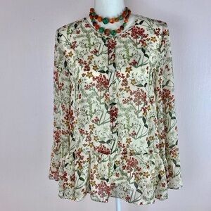 Max Studio Sheer Boho Blouse NWT